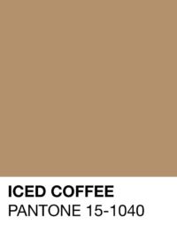 pantone iced coffee
